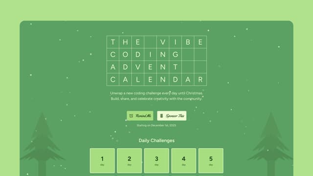 A 25-day creative coding challenge to introduce AI coding tools